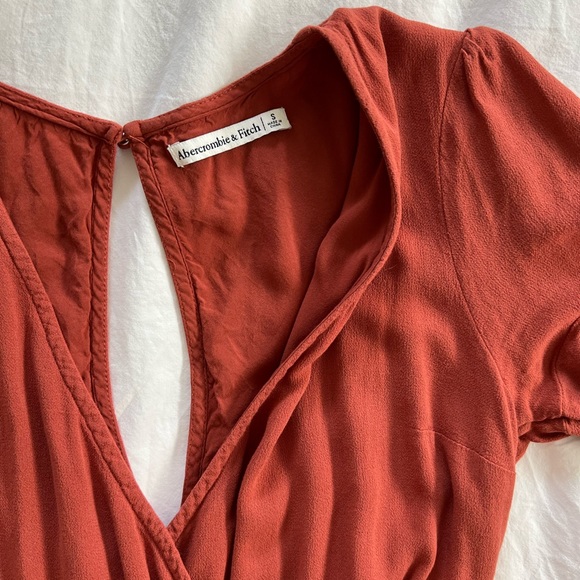 Abercrombie Burnt orange romper, Size S - Picture 5 of 6